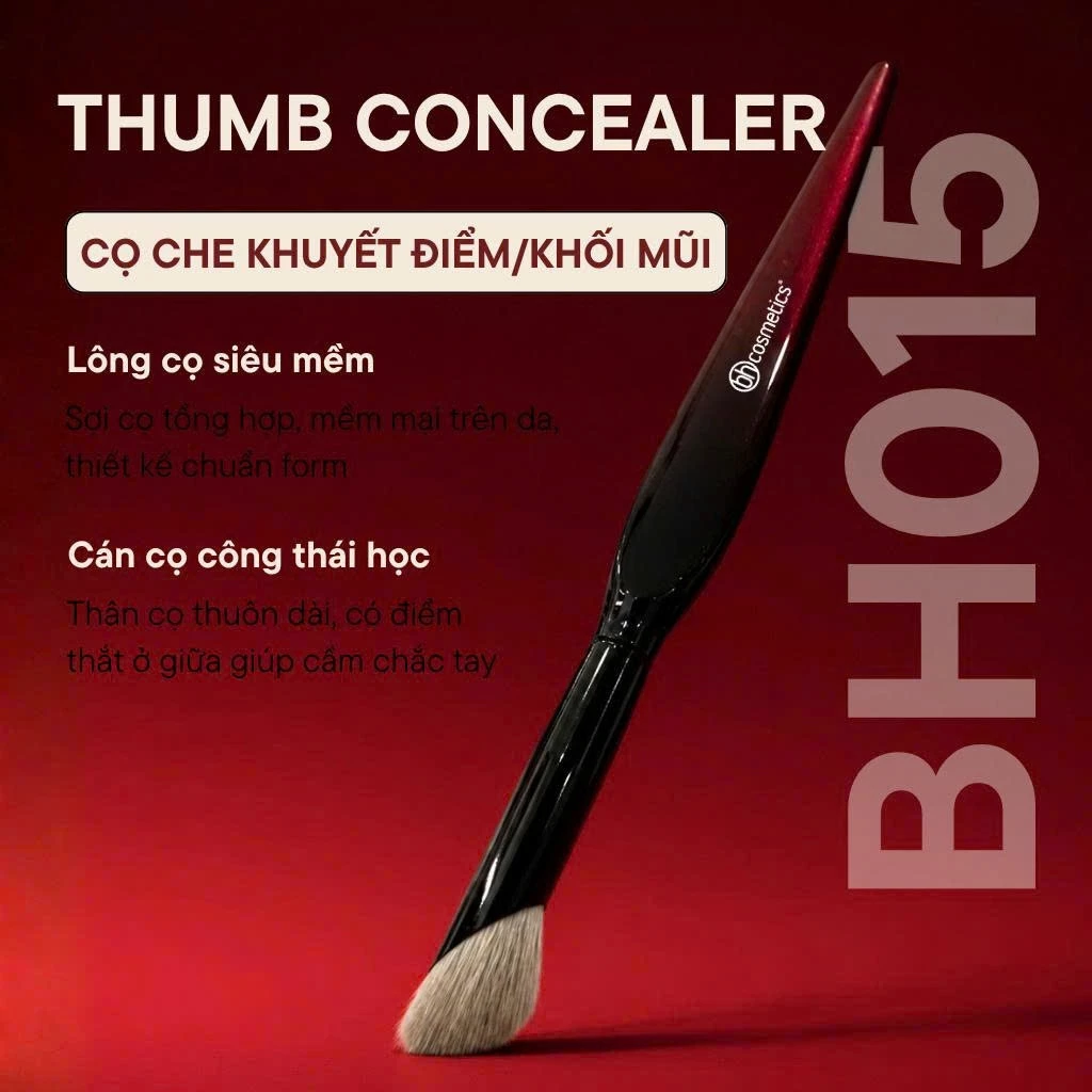 Cọ tạo khối mũi che khuyết điểm chuyên dụng BH Cosmetics Thumb Concealer BH015 giúp mũi cao thon gọn